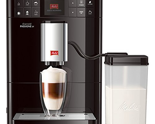 Melitta Passione OT F53/1-102, Bean to Cup Coffee Maker, One Touch Function, Milk Container Included, Black