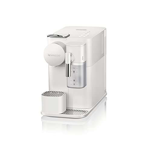 De'Longhi Lattissima One Evo Automatic Coffee Maker, Single-Serve Capsule Coffee Machine, Automatic frothed milk, Cappuccino and Latte, EN510.W, 1450W, White