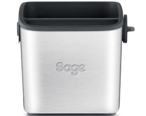 Sage BES100GBUK the Knock Box Mini Coffee Grind Bin, Silver