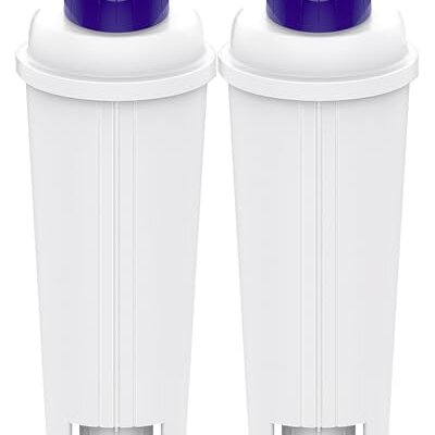 2PCS Coffee Machine Water Filter for DeLonghi DLSC002 Water Filter for De'Longhi ECAM, ETAM, EC, BC Series