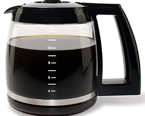 12-Cup Replacement Glass Carafe for Cuisinart Coffee Maker Models CHW-12, CHW-12P1, DCC-1100BK, DCC-1200, DCC-2650, DGB-550BK, DGB-550BK1 DGB-625BC, DGB-700BC, and SS-12 Part# DCC-1200PRC