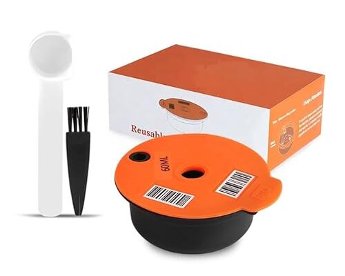 Reusable Coffee Capsules, Compatible with Bosch Tassimo Machines, Refillable Coffee Filters Coffee Pods K-Cups Coffee Accessories Complete Kit (60ml x 1)