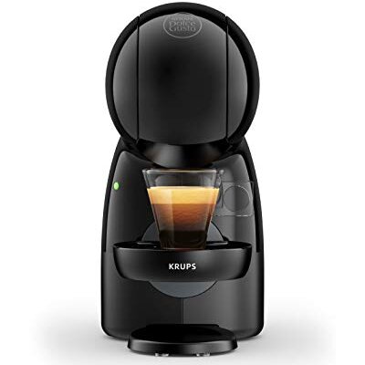 NESCAF&Eacute; Dolce Gusto Piccolo XS by KRUPS, Coffee Capsule Machine, 15 Bar, 0.8 L Water Tank, Energy Saving Mode, Fits in Any Kitchen Thanks to Small Footprint, Hot and Cold Drinks, Anthracite, KP1A3B
