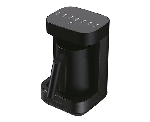 Haier Home Barista Hot Drinks Machine & Frother, I-Master Series 5 All-in-One Coffee Machine, Hot Chocolate & Hot Drinks with Accessories, hOn App, Black [HMB5A]