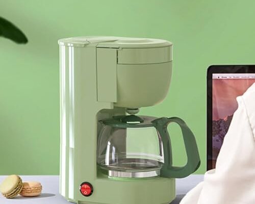 Filter Coffee Machine, Drip Coffee Maker With 2-Hour Keep Warm & Auto Shut-Off(Fashion Green)